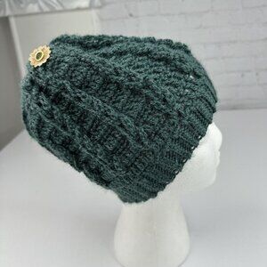 Handmade New Braided Lion RE-SPUN Yarn in Alpine Knit Beanie - Adult M/L